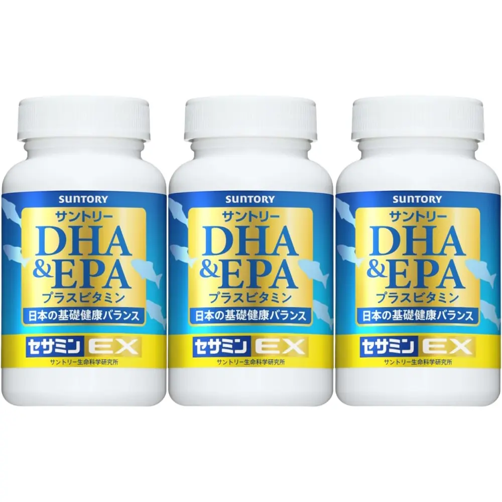 日本 SUNTORY 三得利 DHA&EPA+芝麻明EX 120粒x3樽