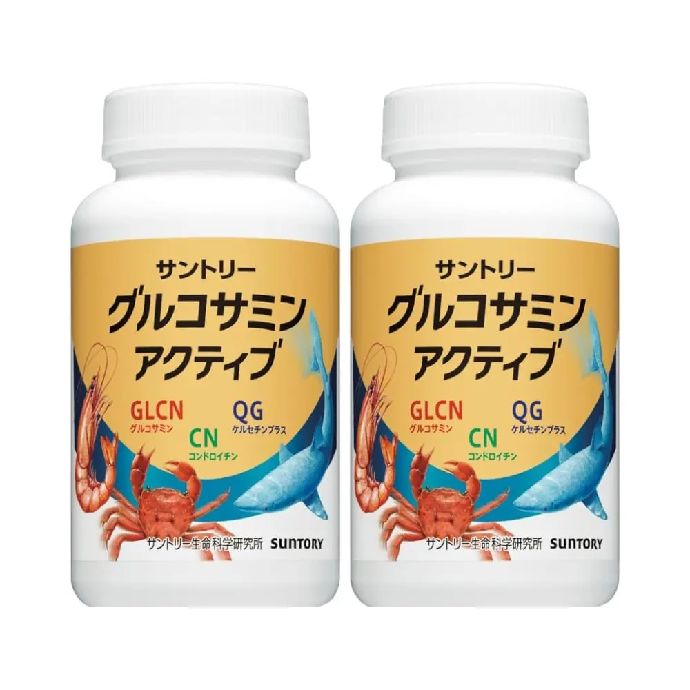 日本 SUNTORY 三得利 固力伸 葡萄糖胺+鯊魚軟骨 360粒x2樽